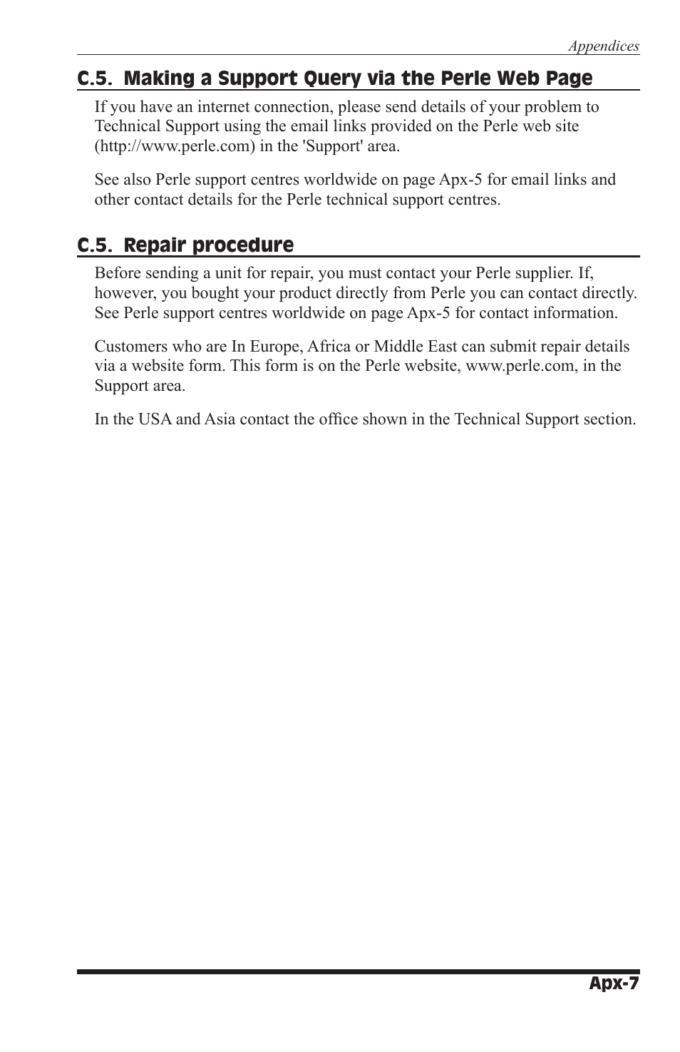 Perle Systems RPS1630 User Manual | Page 67 / 72