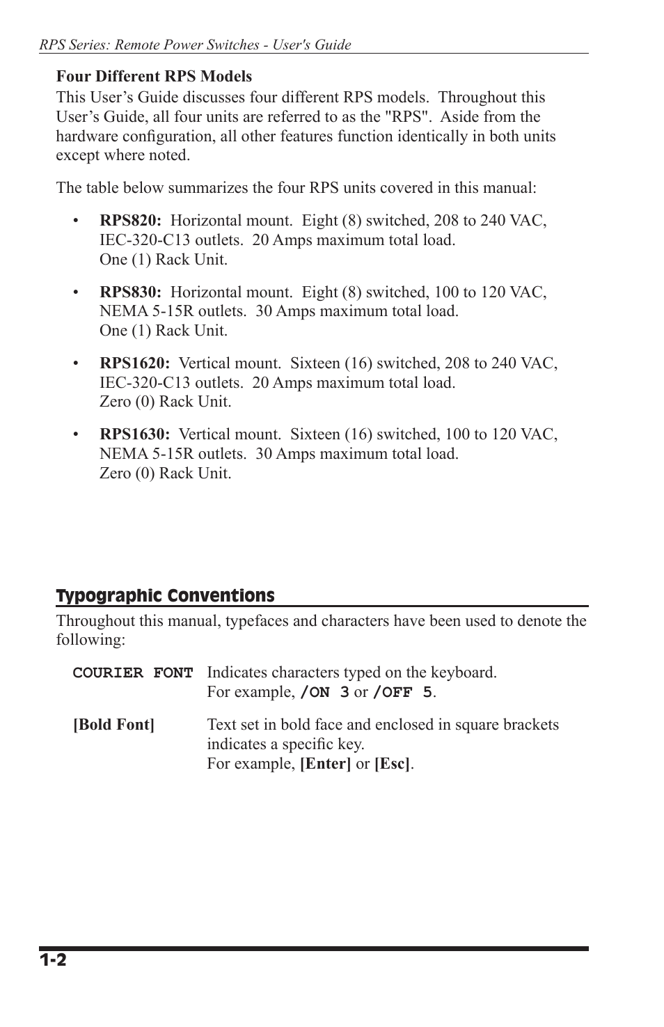 Perle Systems RPS1630 User Manual | Page 8 / 72