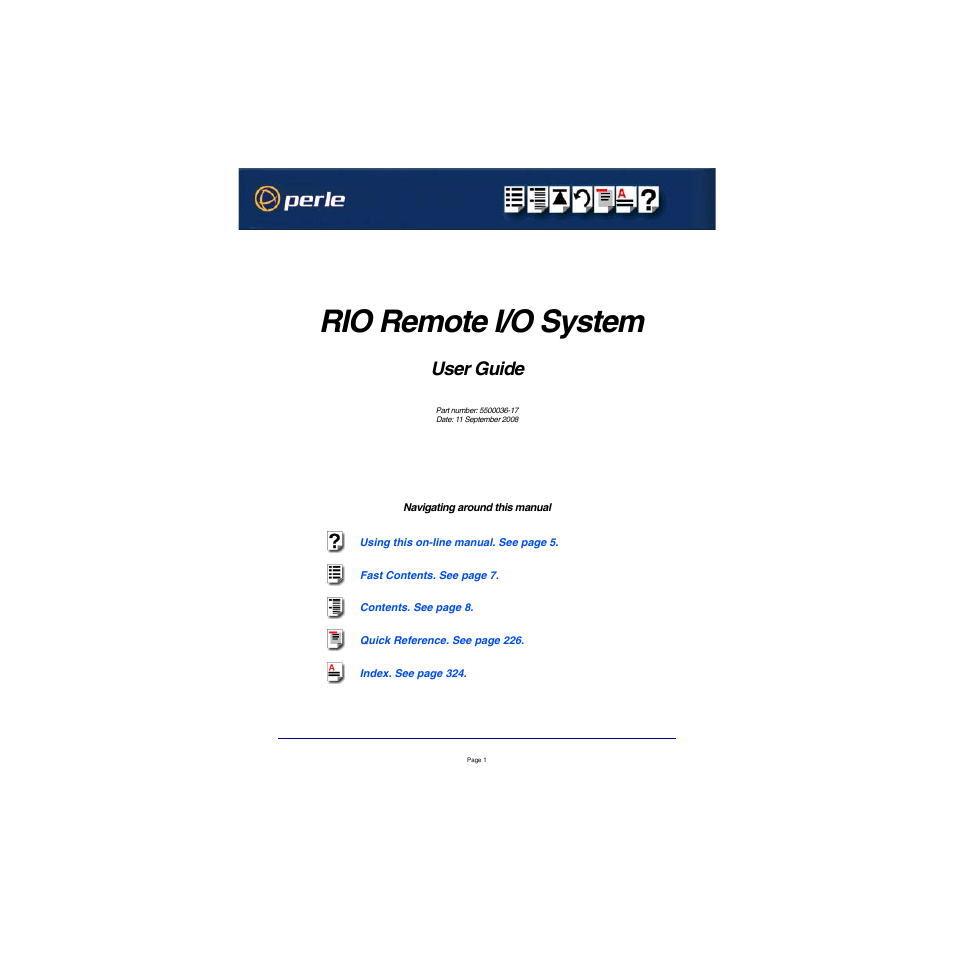 Perle Systems RIO 5500036-17 User Manual | 327 pages