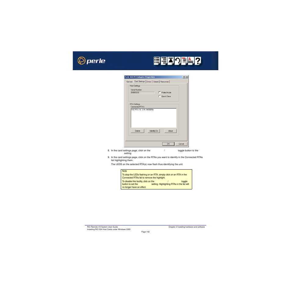 Perle Systems RIO 5500036-17 User Manual | Page 142 / 327