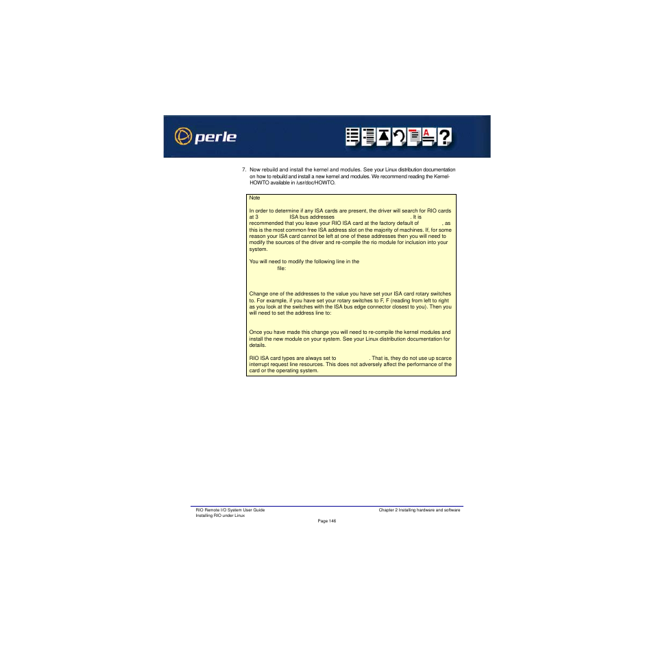 Perle Systems RIO 5500036-17 User Manual | Page 146 / 327