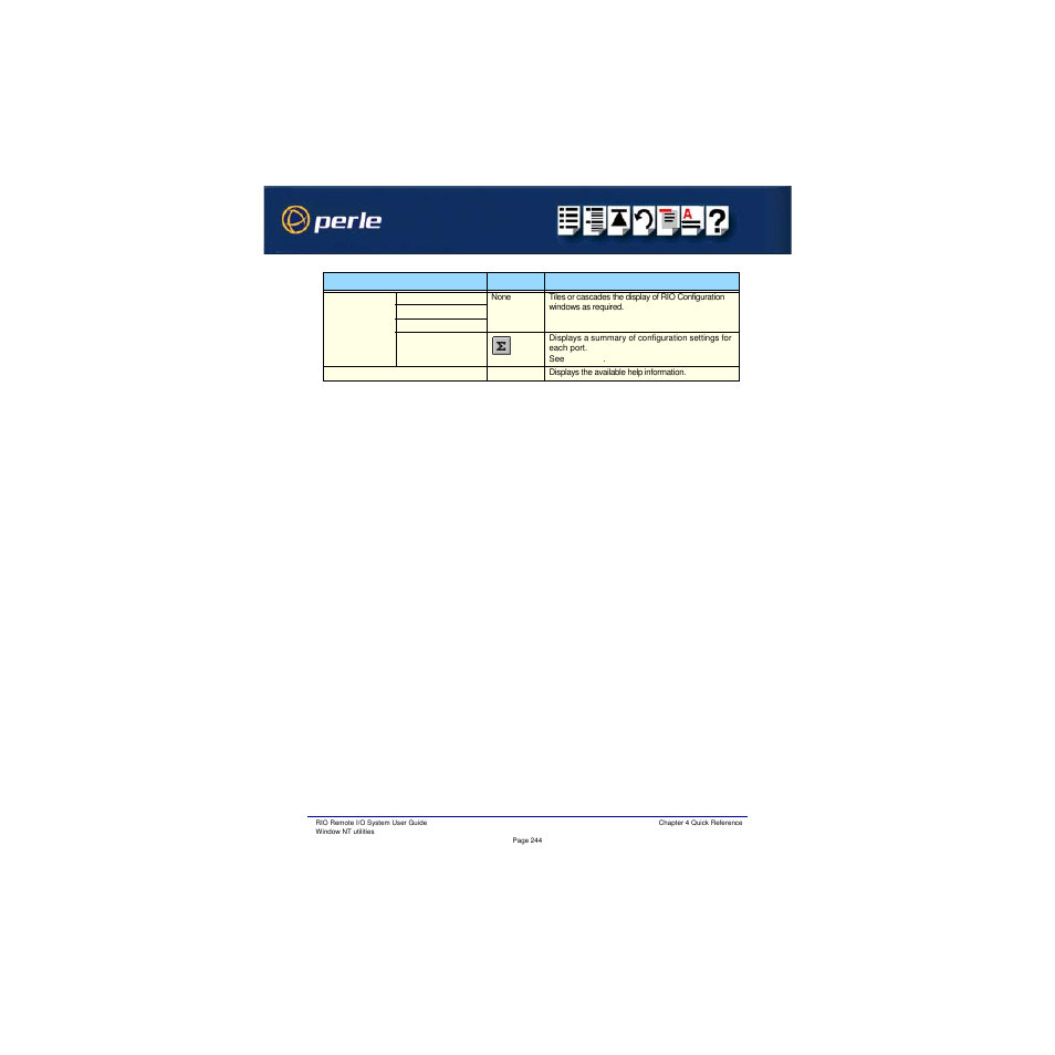 Windows > summary | Perle Systems RIO 5500036-17 User Manual | Page 244 / 327
