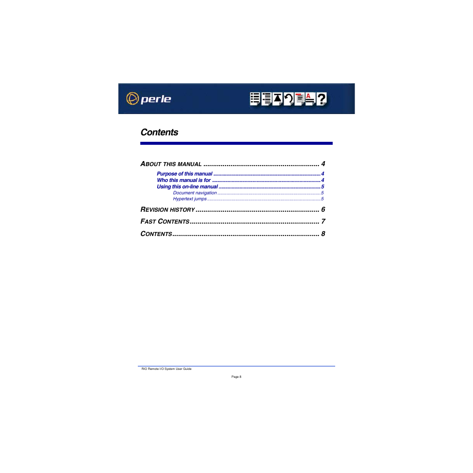 Perle Systems RIO 5500036-17 User Manual | Page 8 / 327