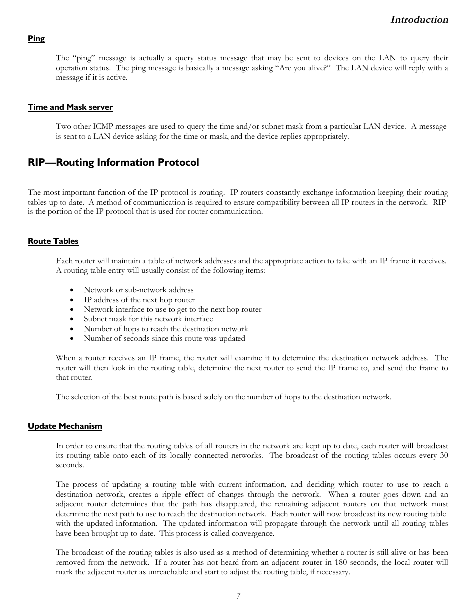 Introduction, Rip—routing information protocol | Perle Systems P840 User Manual | Page 7 / 58