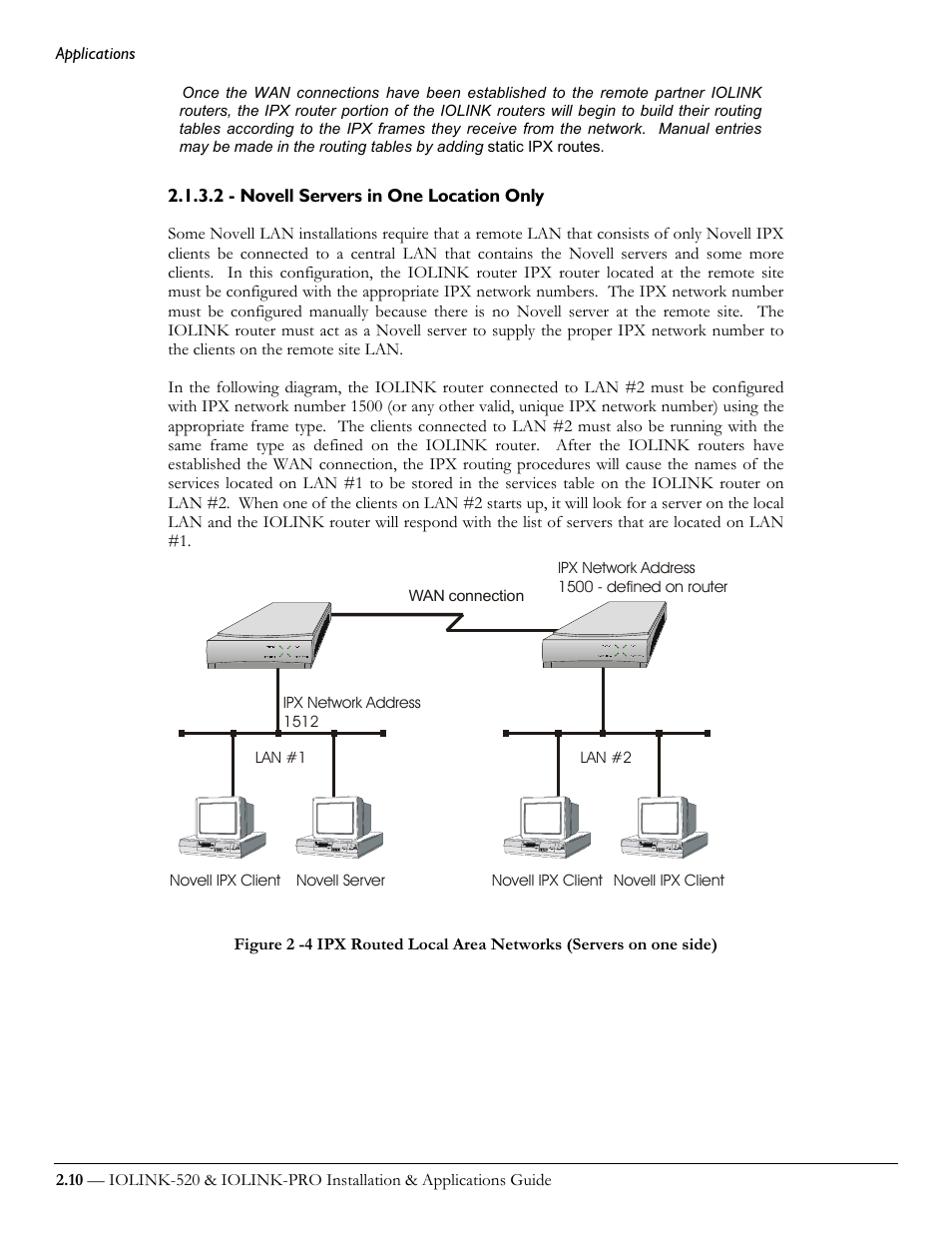 2 - novell servers in one location only | Perle Systems IOLINK-520 User Manual | Page 30 / 110