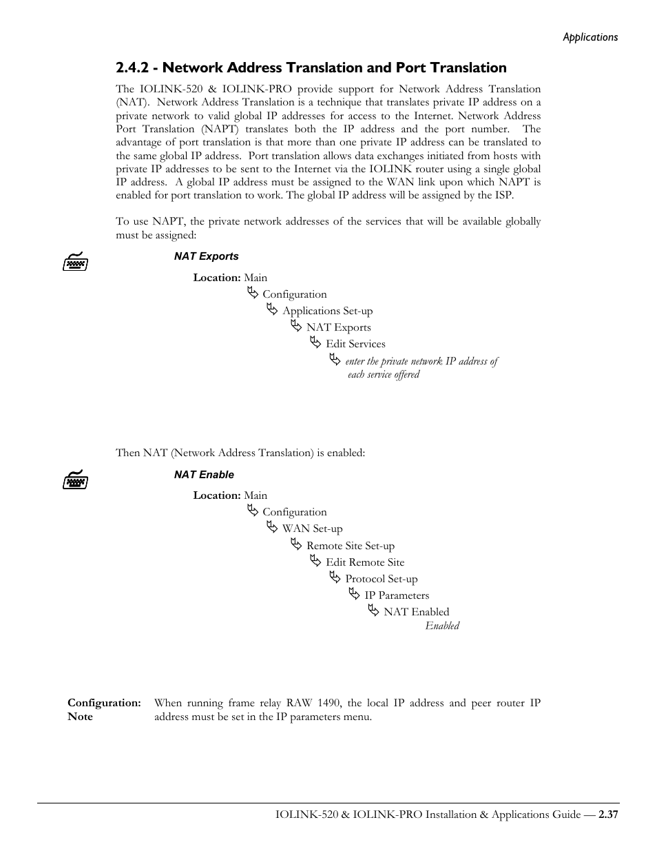 Perle Systems IOLINK-520 User Manual | Page 57 / 110