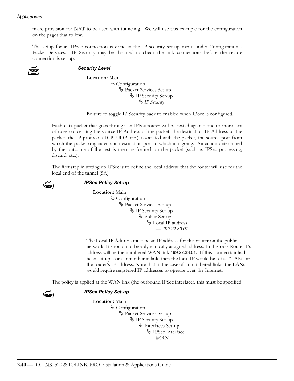 Perle Systems IOLINK-520 User Manual | Page 60 / 110