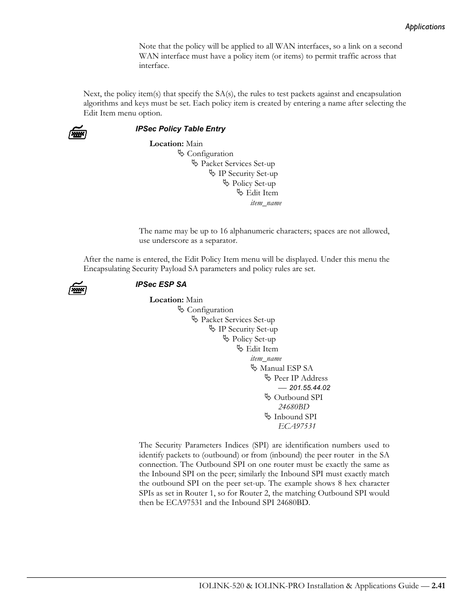 Perle Systems IOLINK-520 User Manual | Page 61 / 110