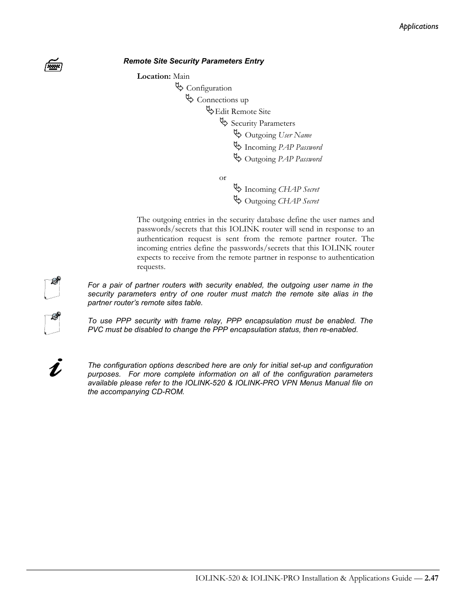 Perle Systems IOLINK-520 User Manual | Page 67 / 110
