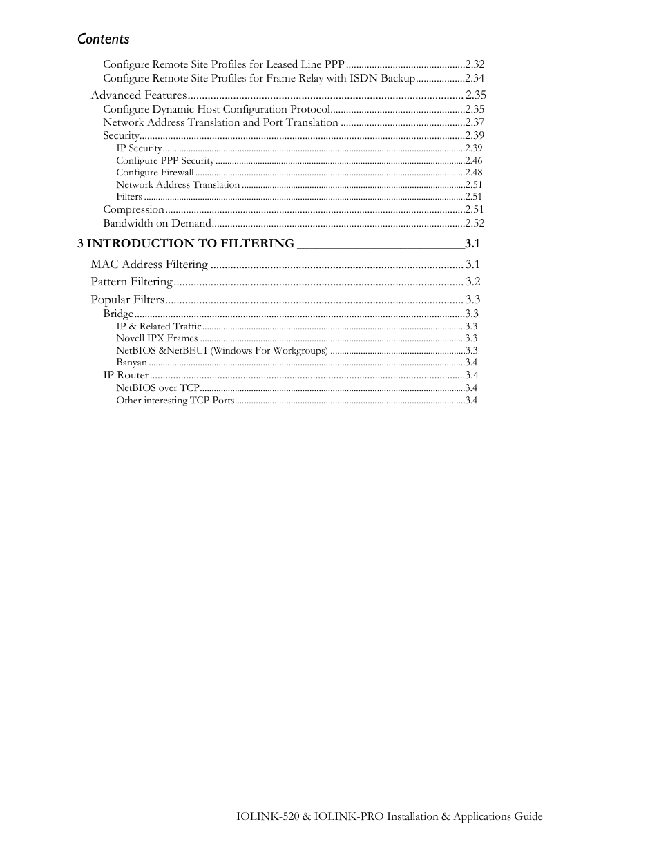 Perle Systems IOLINK-520 User Manual | Page 8 / 110