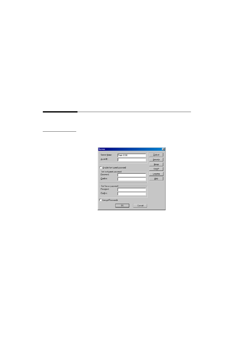 Configuring the server, To configure the server | Perle Systems 833IS User Manual | Page 180 / 340