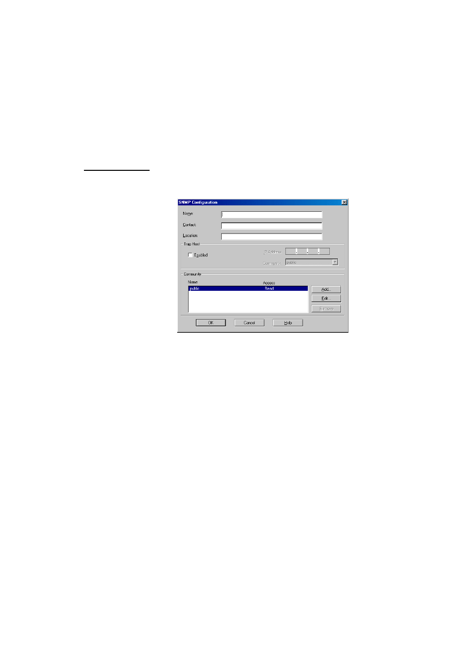 Snmp configuration, Trap host | Perle Systems 833IS User Manual | Page 206 / 340