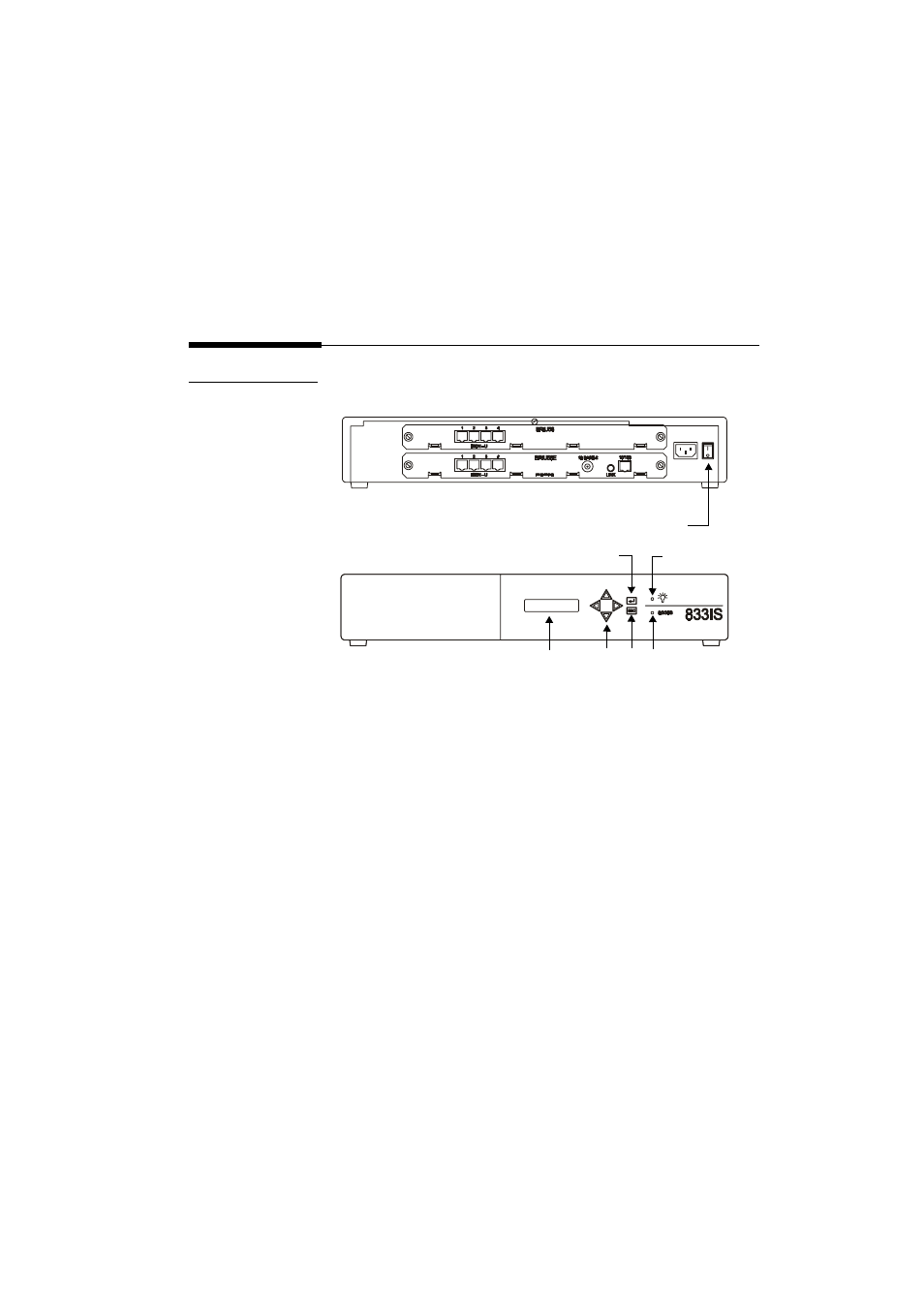 Familiarize yourself with the unit, 833is views | Perle Systems 833IS User Manual | Page 39 / 340