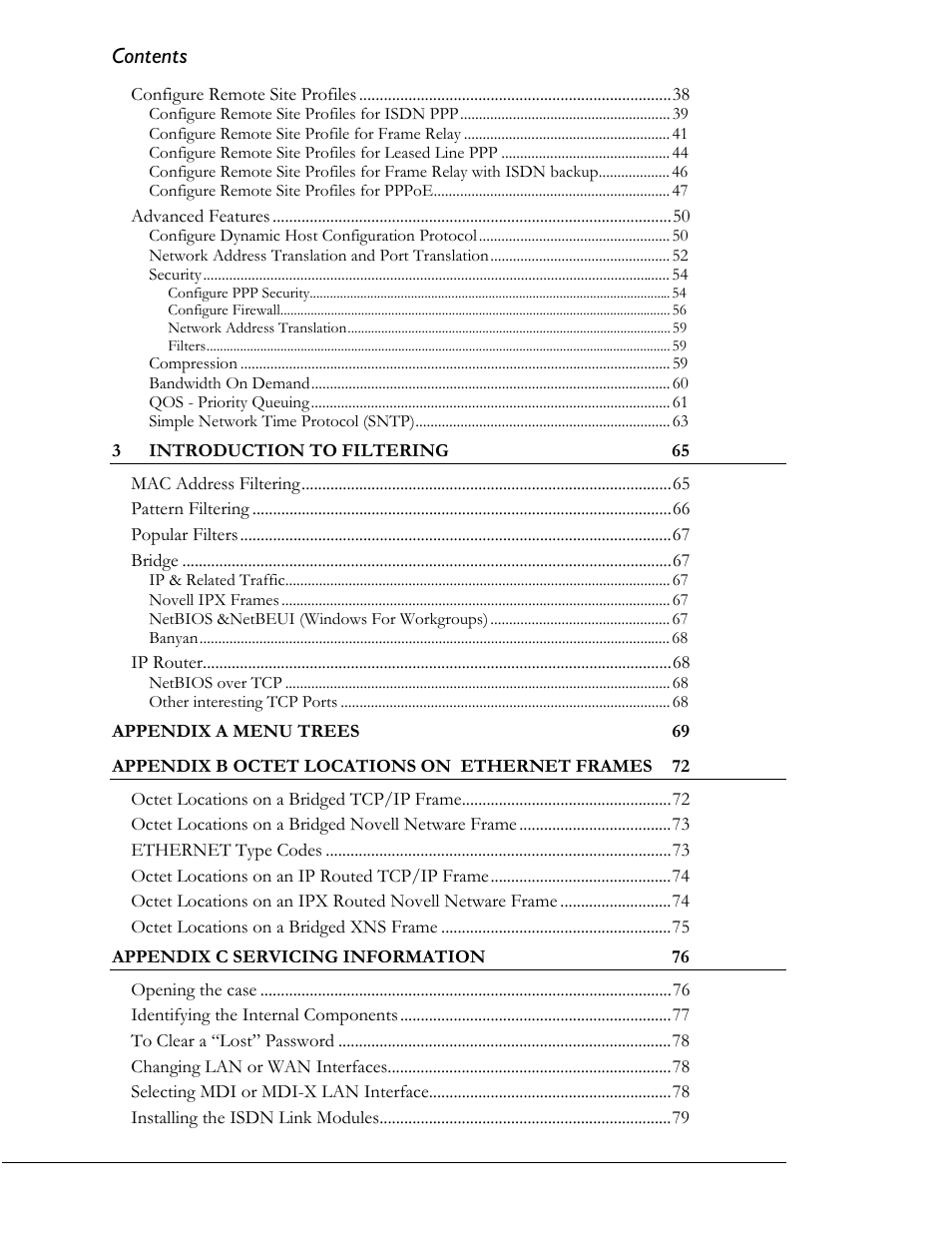 Perle Systems 1700 User Manual | Page 5 / 100