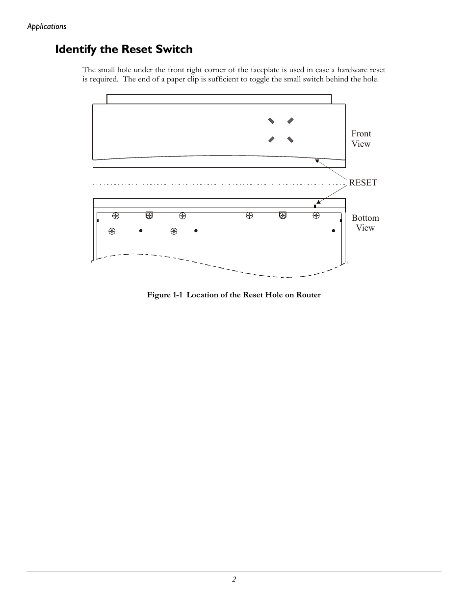 Identify the reset switch | Perle Systems 1700 User Manual | Page 8 / 100