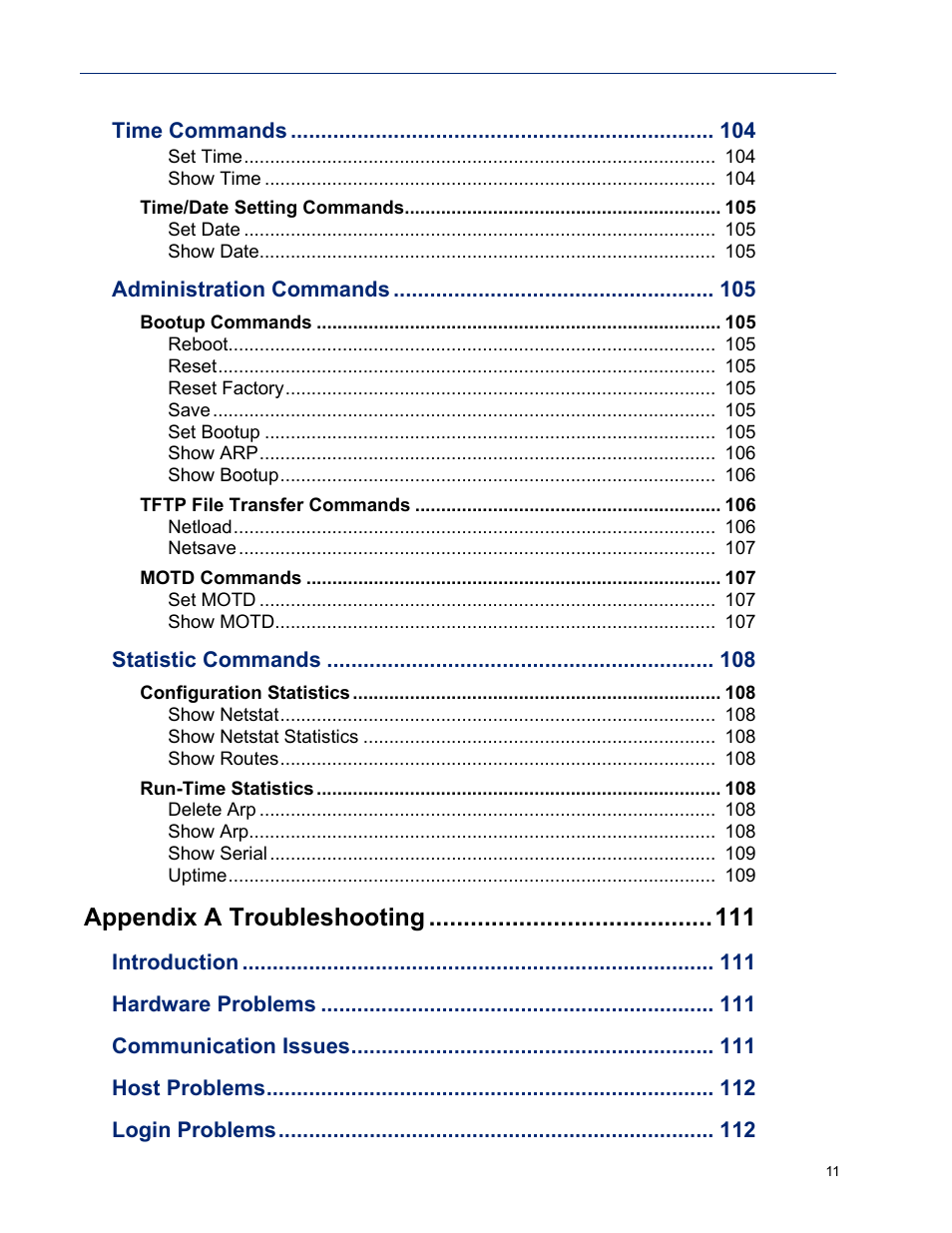 Appendix a troubleshooting | Perle Systems DS1 User Manual | Page 11 / 122