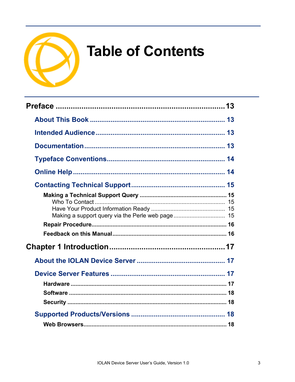 Perle Systems DS1 User Manual | Page 3 / 122