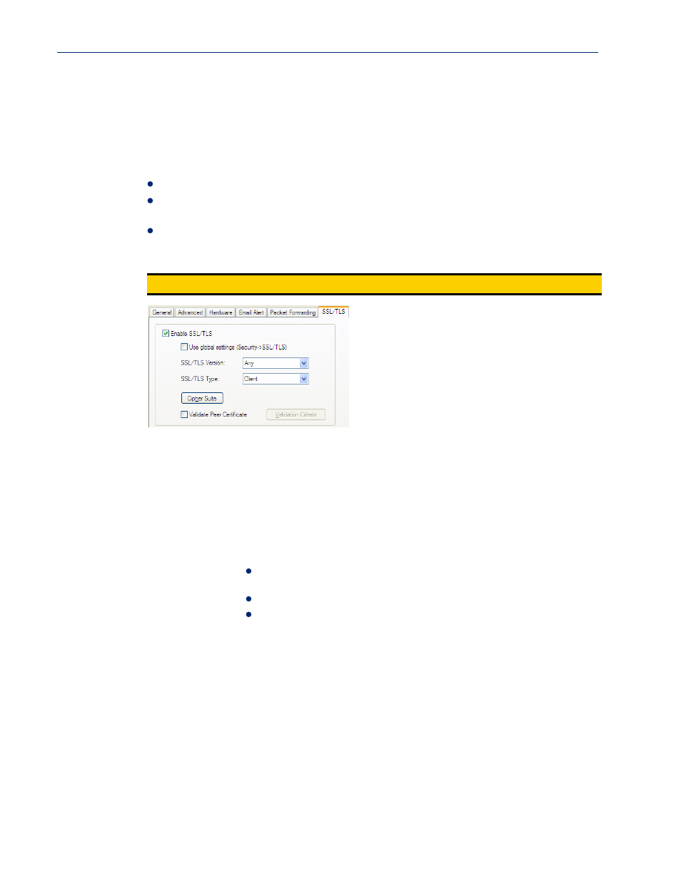 Ssl/tls settings tab field descriptions, Ssl/tls settings | Perle Systems IOLAN SCS User Manual | Page 113 / 408