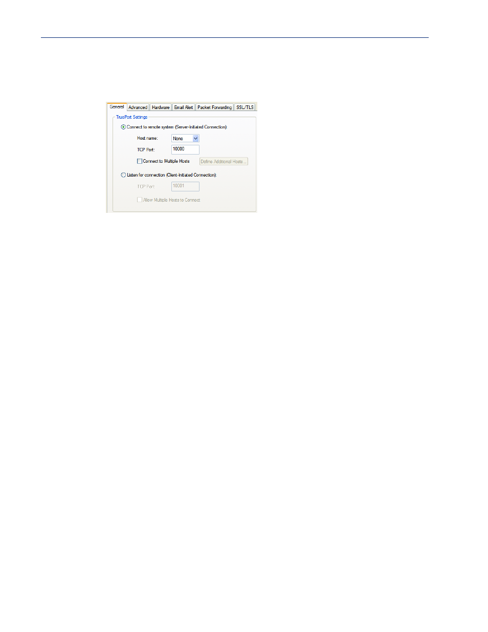 General tab field descriptions | Perle Systems IOLAN SCS User Manual | Page 121 / 408