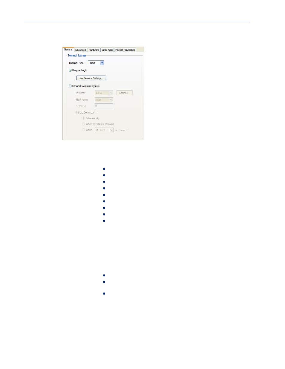 General tab field descriptions | Perle Systems IOLAN SCS User Manual | Page 135 / 408