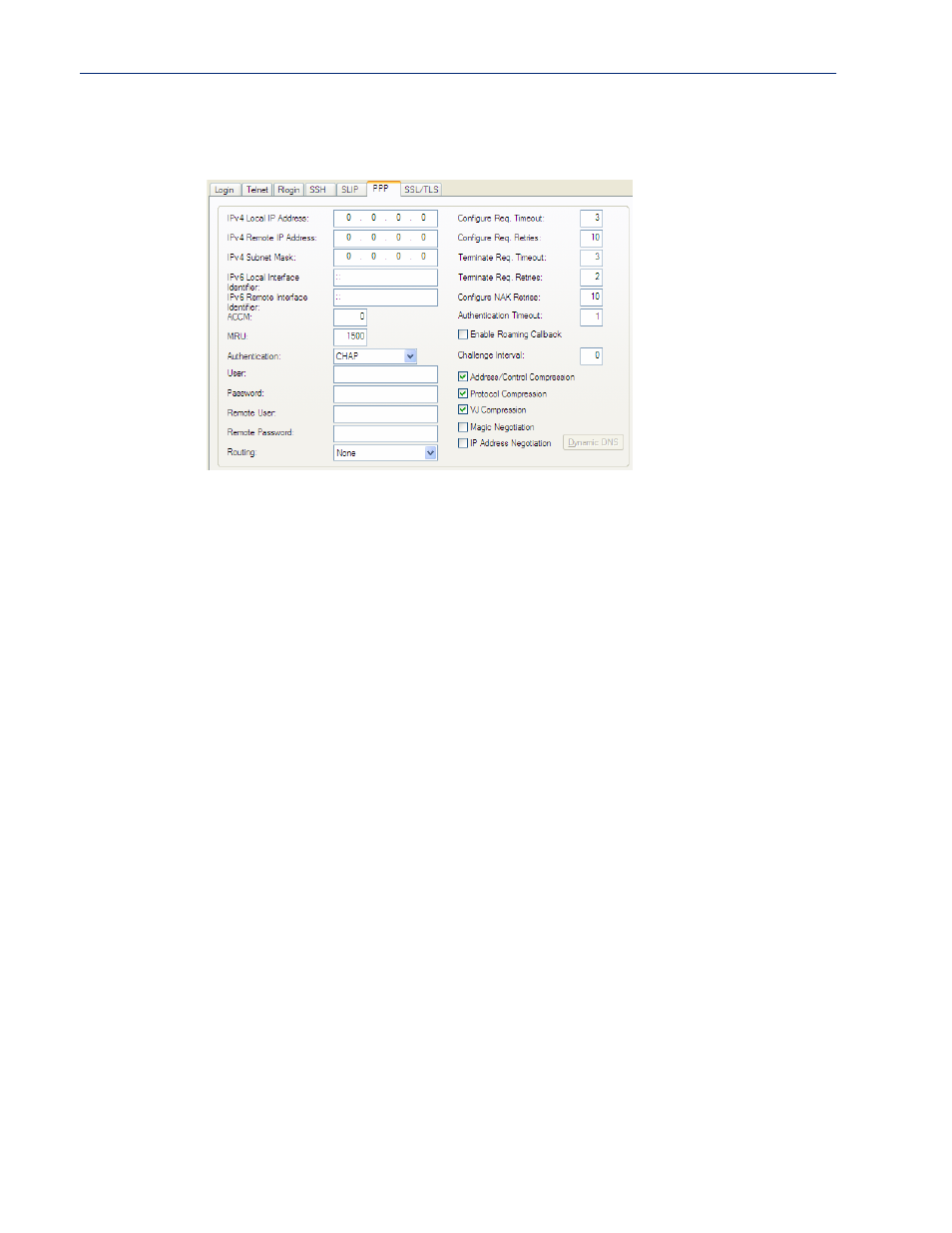 Ppp settings | Perle Systems IOLAN SCS User Manual | Page 145 / 408