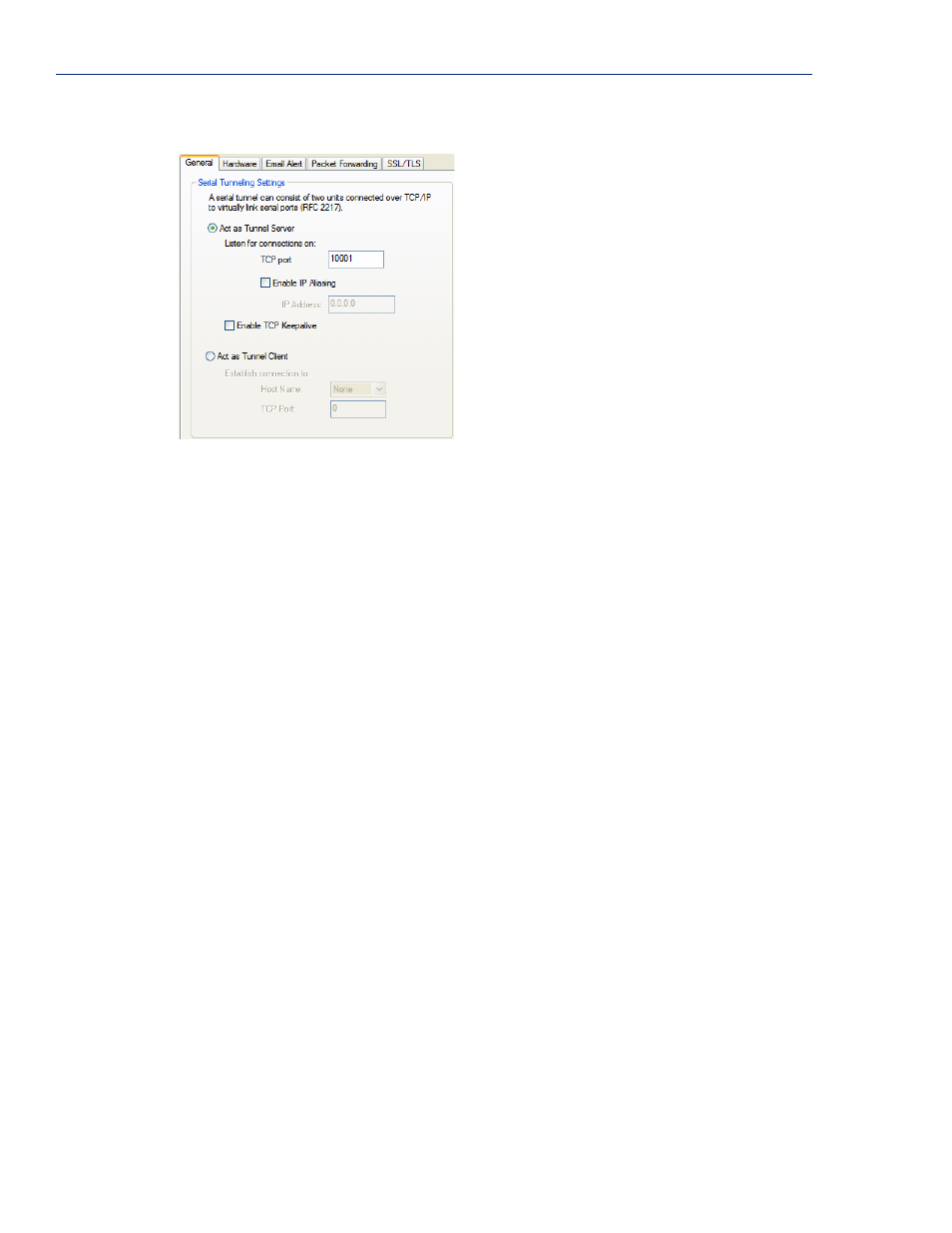 General tab field descriptions | Perle Systems IOLAN SCS User Manual | Page 152 / 408