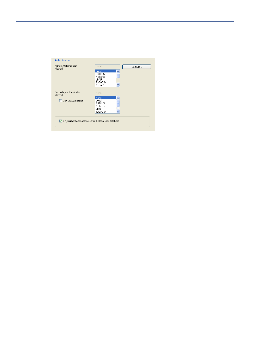 Authentication | Perle Systems IOLAN SCS User Manual | Page 204 / 408