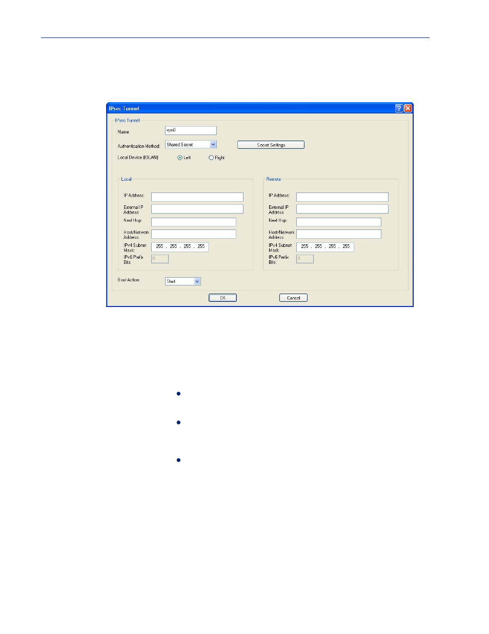 Adding/editing the ipsec tunnel | Perle Systems IOLAN SCS User Manual | Page 223 / 408
