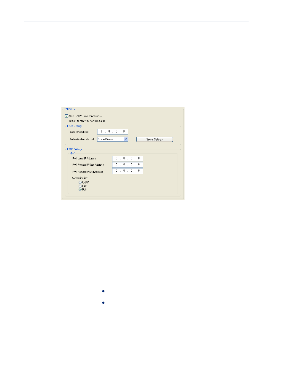 L2tp/ipsec, Field descriptions | Perle Systems IOLAN SCS User Manual | Page 227 / 408