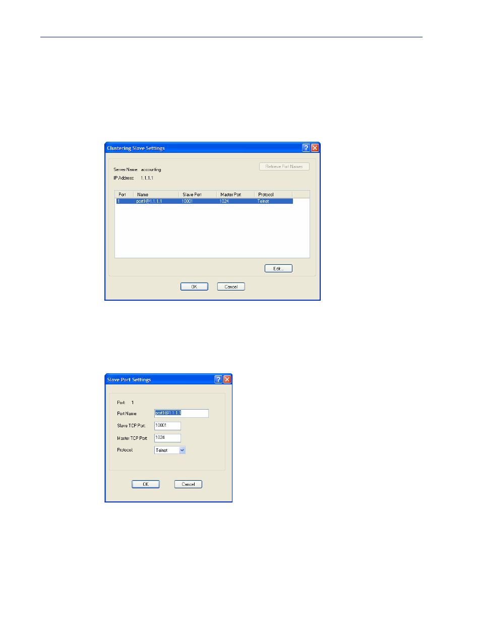 Advanced clustering slave options, Overview editing clustering slave settings | Perle Systems IOLAN SCS User Manual | Page 283 / 408