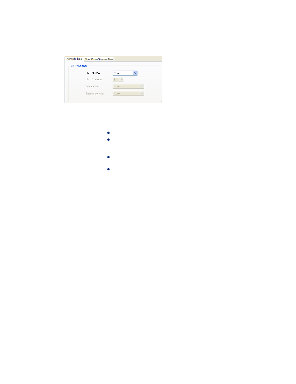 Network time tab field descriptions | Perle Systems IOLAN SCS User Manual | Page 295 / 408