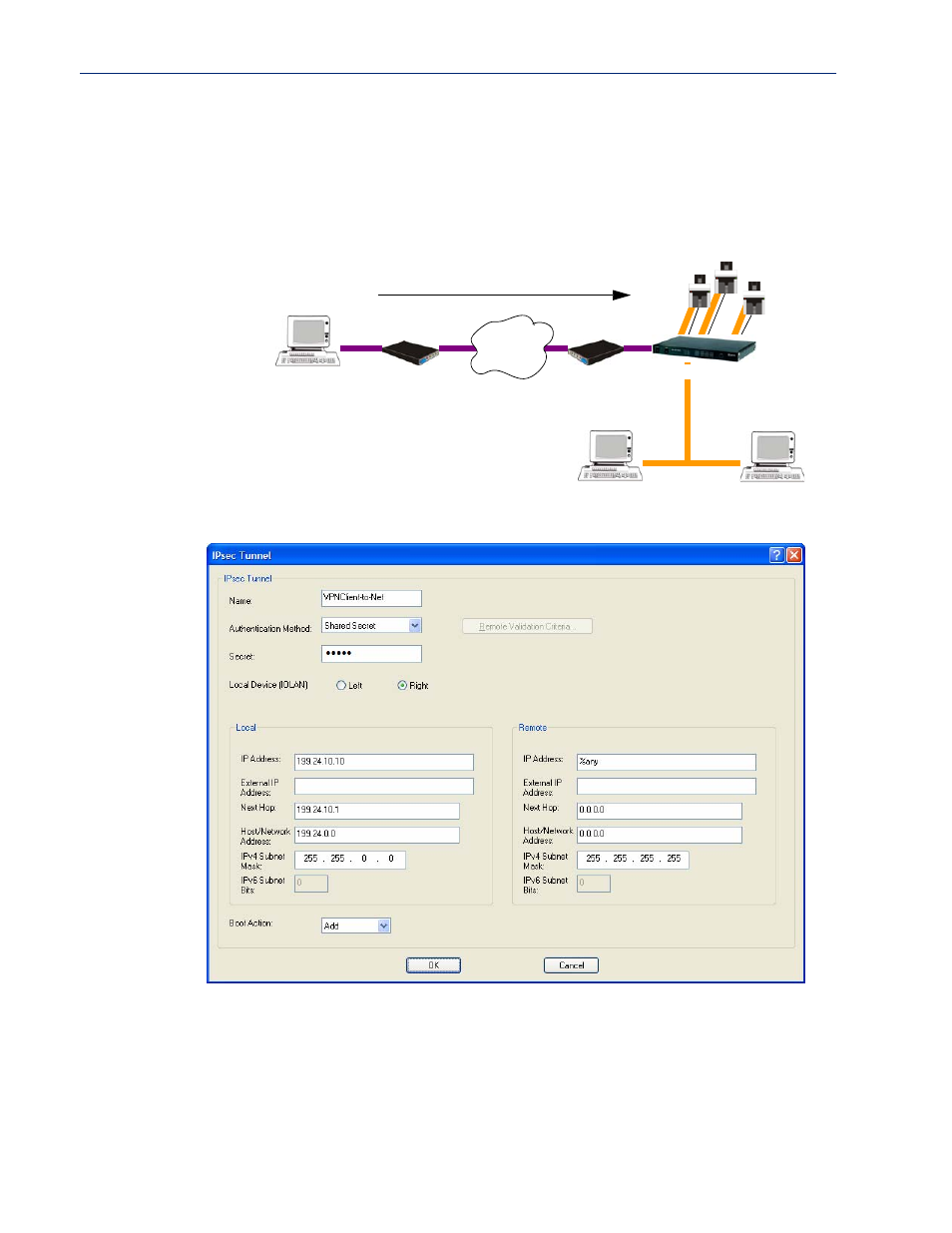 Vpn client-to-network | Perle Systems IOLAN SCS User Manual | Page 333 / 408