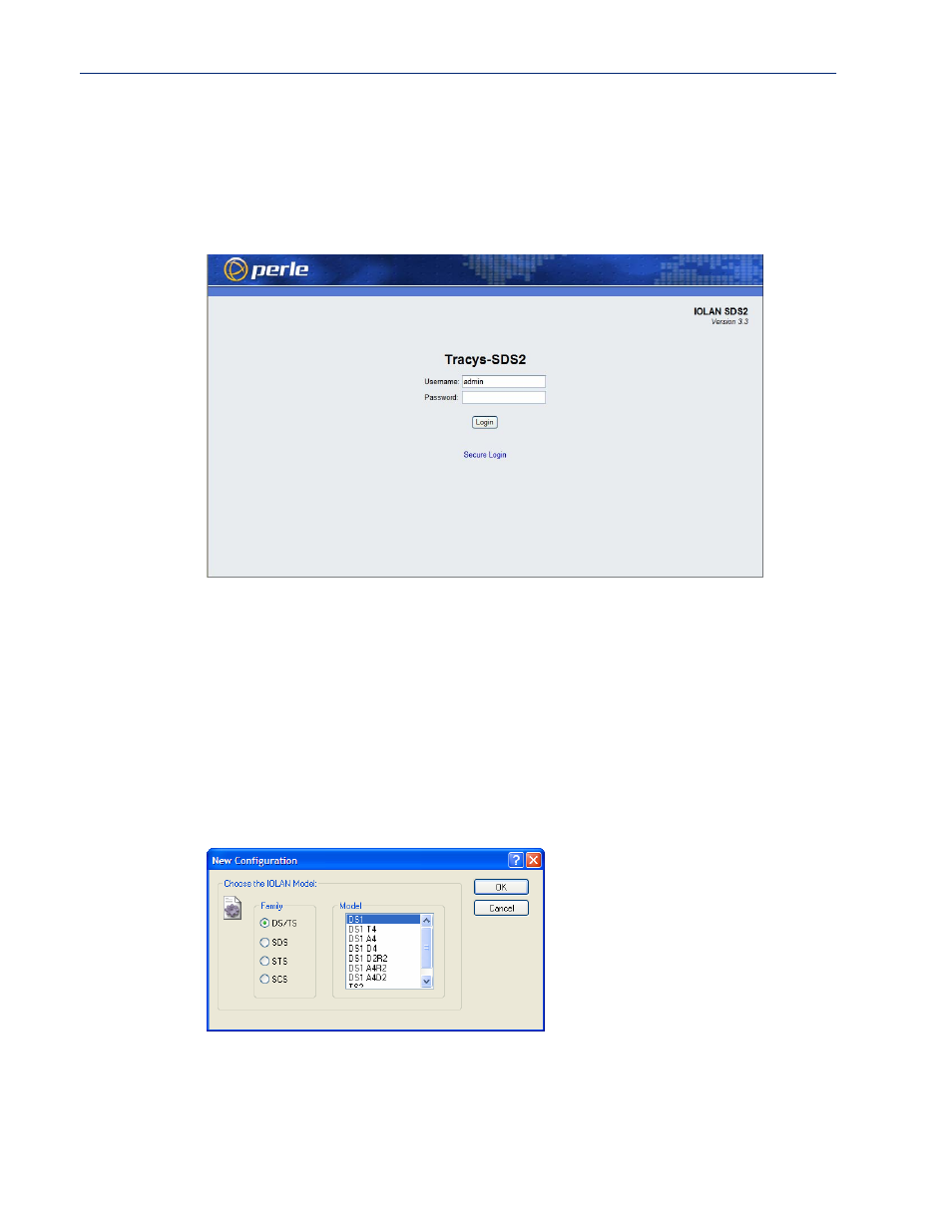Using webmanager to connect to the iolan, Logging into the iolan, Configuration files | Perle Systems IOLAN SCS User Manual | Page 79 / 408