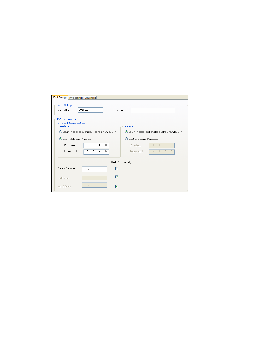 Ip settings, Ipv4 settings, Overview field descriptions | And ethernet information. see | Perle Systems IOLAN SCS User Manual | Page 82 / 408