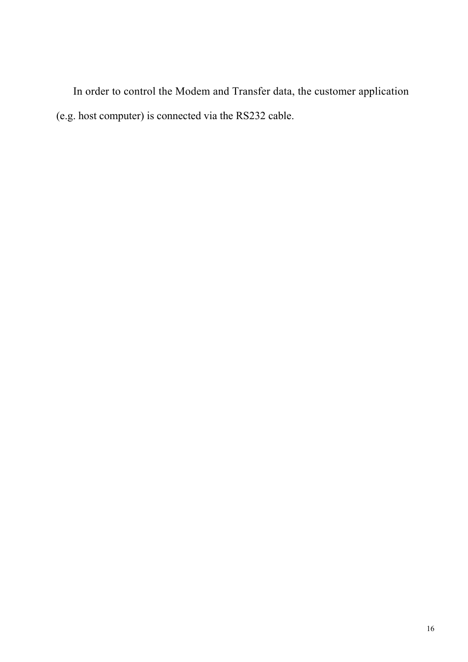 Use and operation, Modem must be connected via a rs232-usb | Perle Systems NOVACOM Wireless Modem GNS-30CR User Manual | Page 16 / 19