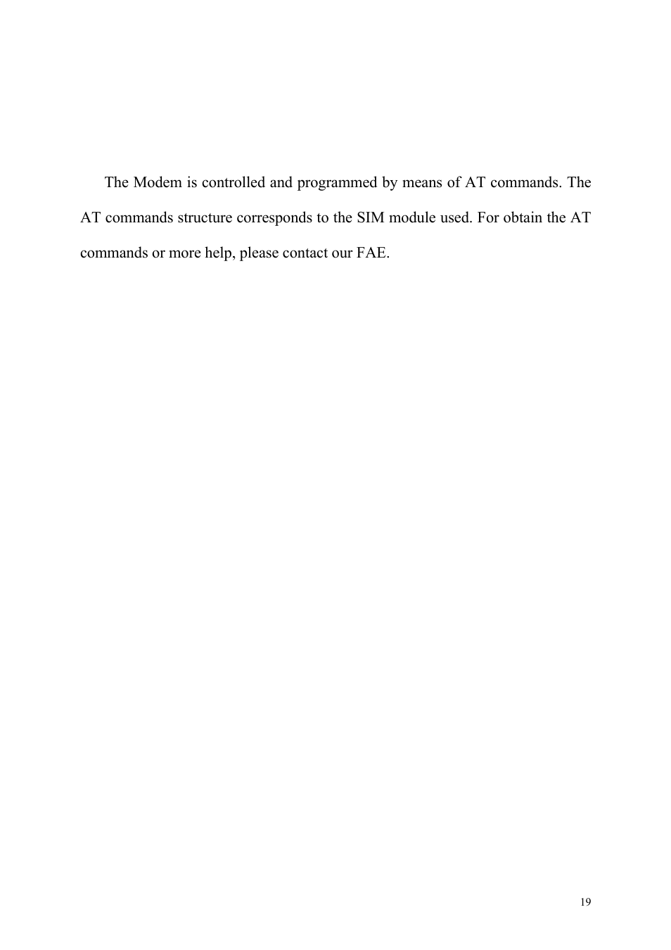 At command control | Perle Systems NOVACOM Wireless Modem GNS-30CR User Manual | Page 19 / 19