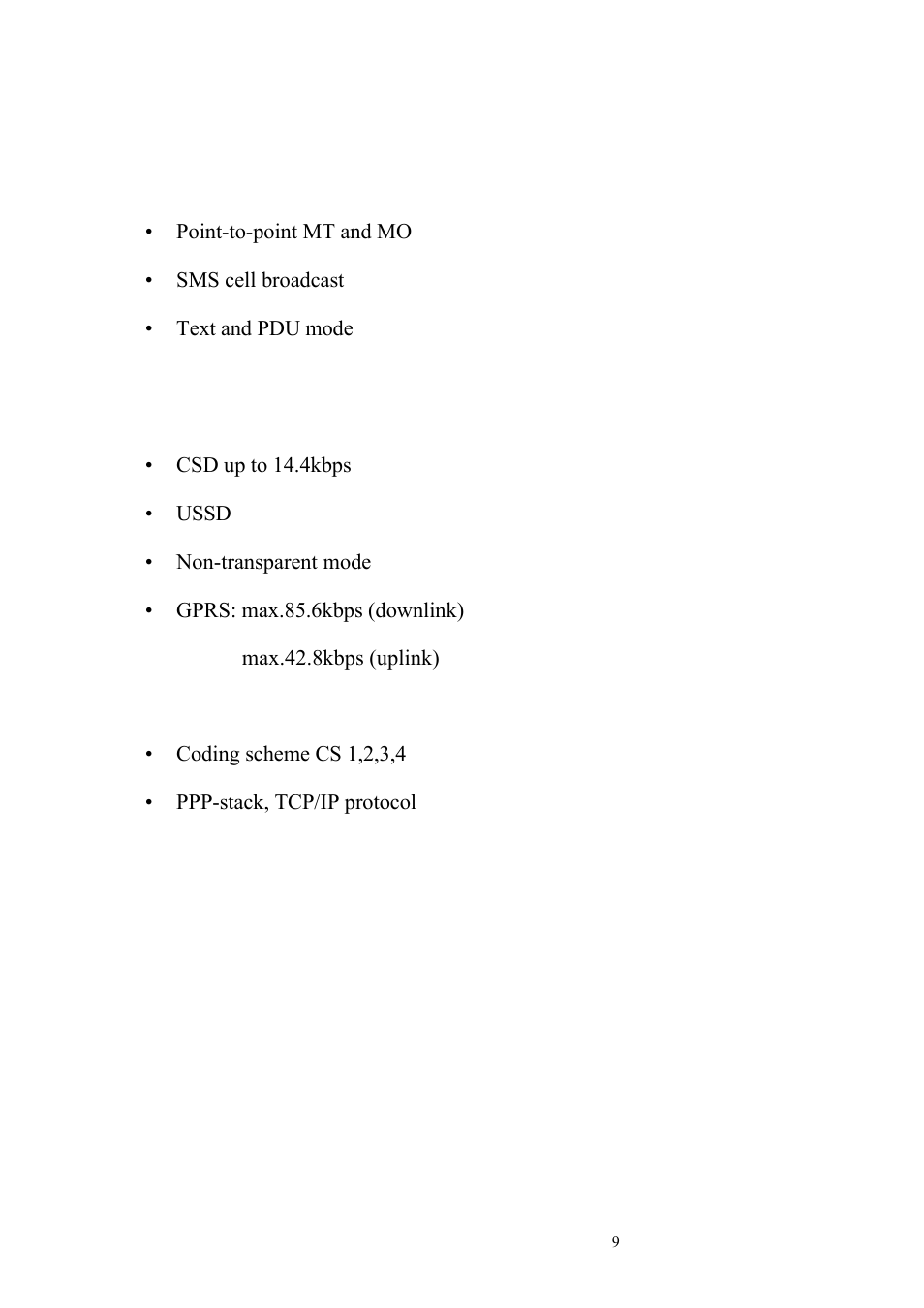 2 sms, 3 data | Perle Systems NOVACOM Wireless Modem GNS-30CR User Manual | Page 9 / 19