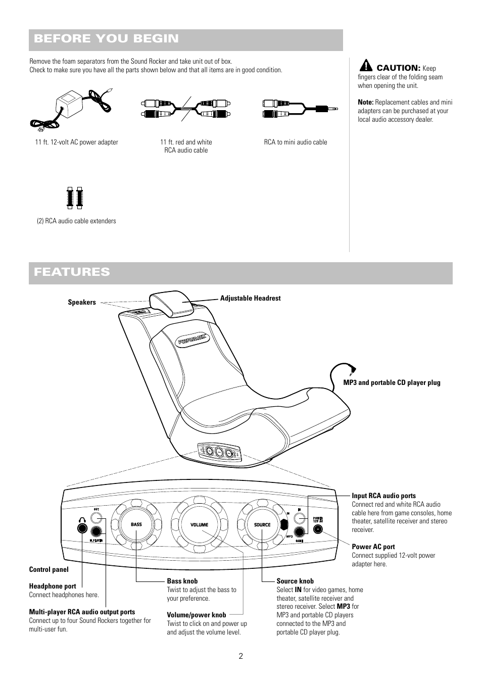 Before you begin, Features | Pyramat PM440 User Manual | Page 3 / 9