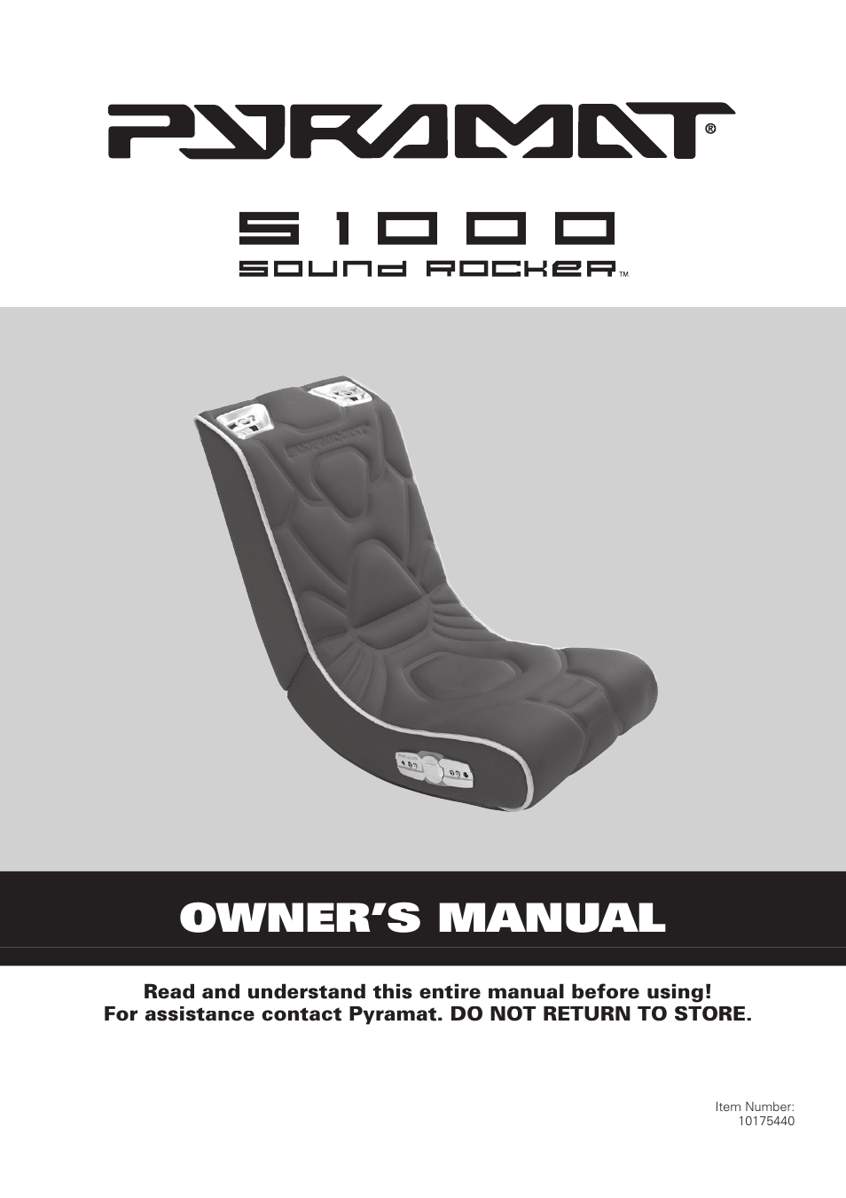 Pyramat SOUND ROCKER S1000 User Manual | 8 pages
