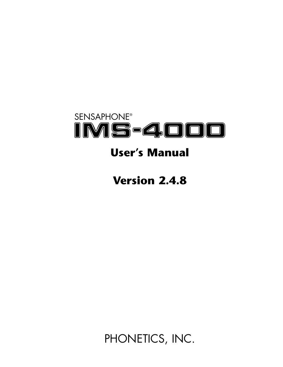 Phonetics IMS-4000 User Manual | 166 pages