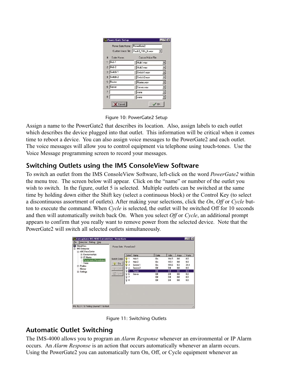 Automatic outlet switching | Phonetics IMS-4000 User Manual | Page 104 / 166