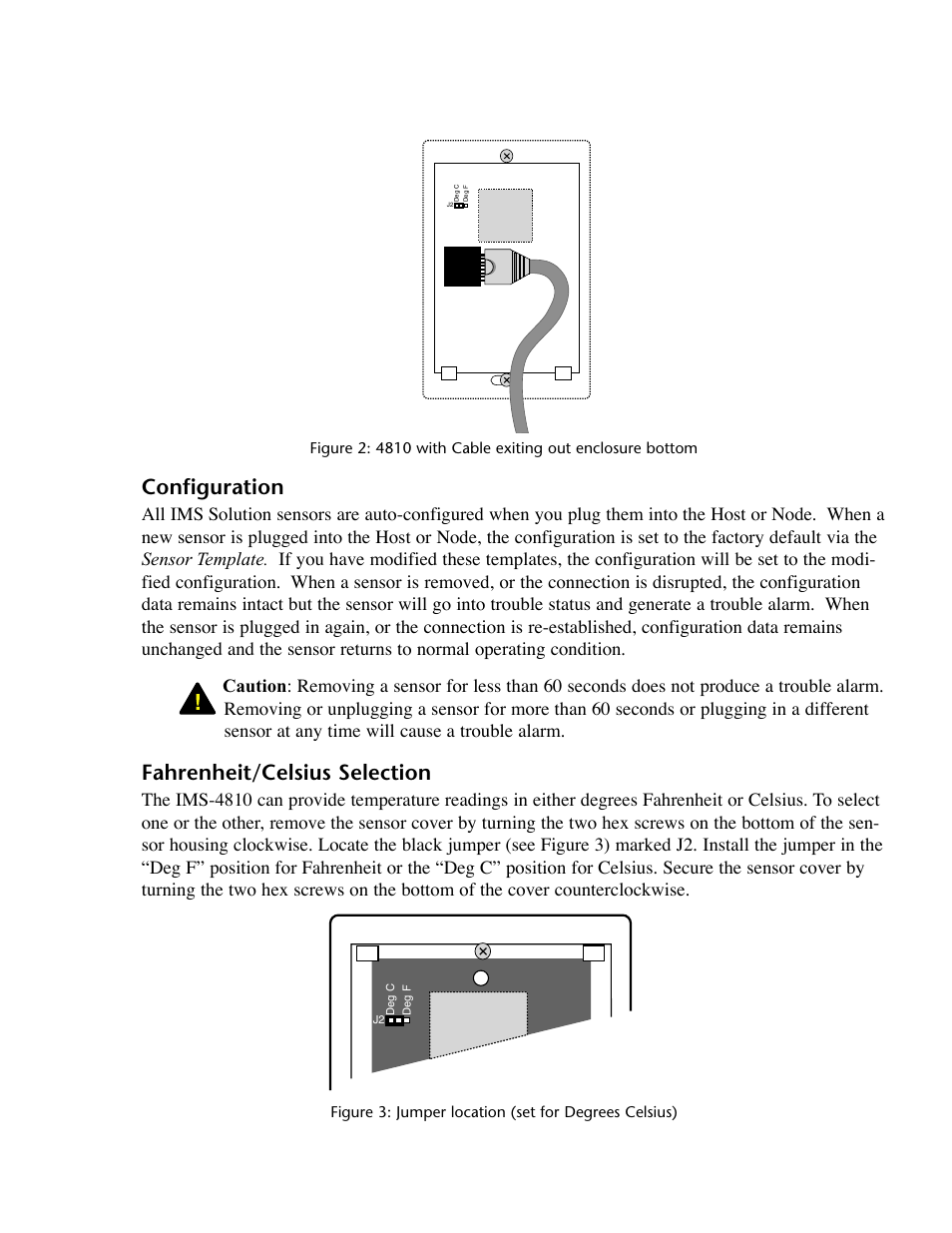 Configuration, Fahrenheit/celsius selection, Configuration fahrenheit/celsius selection | Phonetics IMS-4000 User Manual | Page 109 / 166