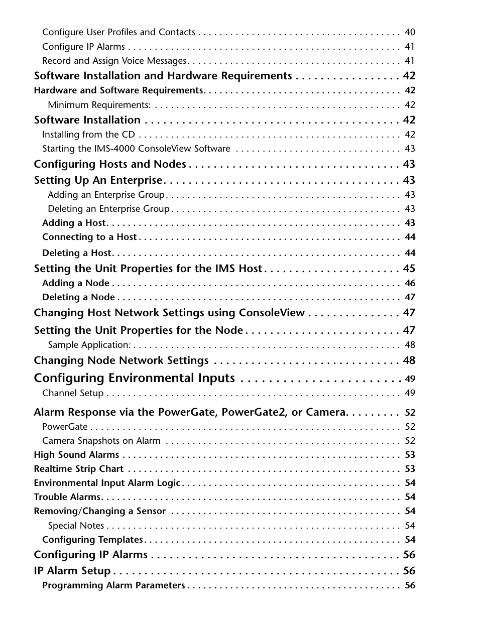 Configuring environmental inputs | Phonetics IMS-4000 User Manual | Page 11 / 166