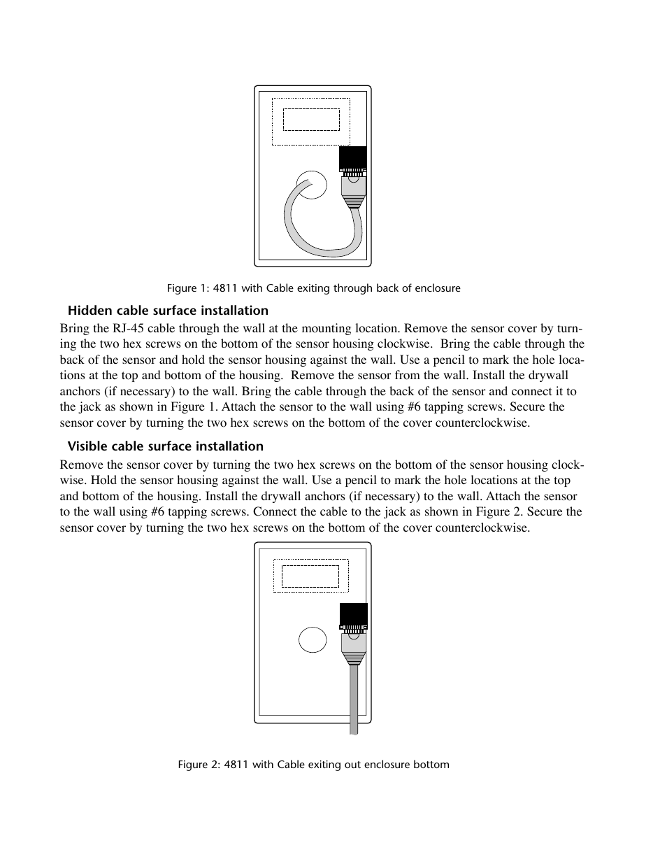 Hidden cable surface installation, Visible cable surface installation | Phonetics IMS-4000 User Manual | Page 112 / 166