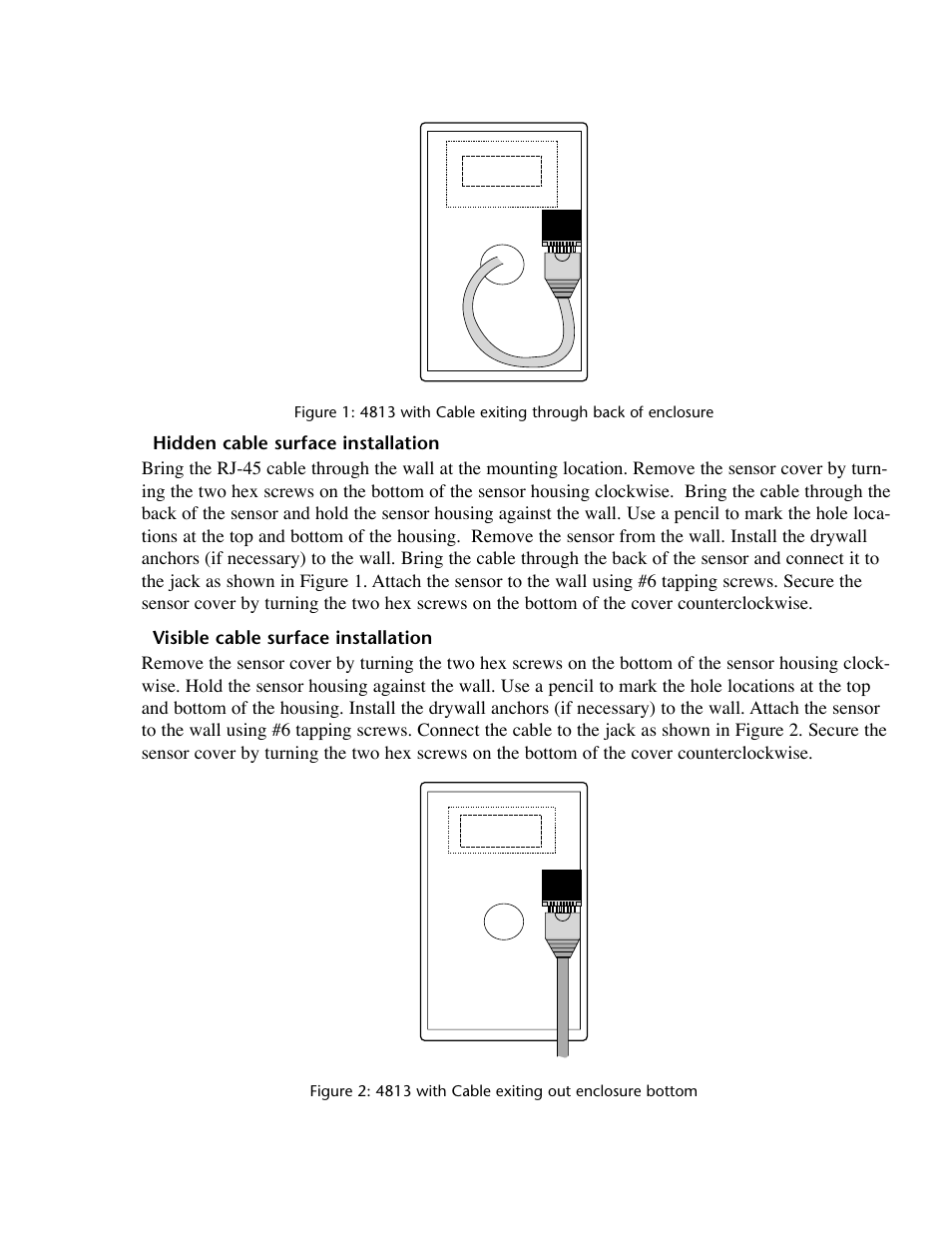 Hidden cable surface installation, Visible cable surface installation | Phonetics IMS-4000 User Manual | Page 117 / 166