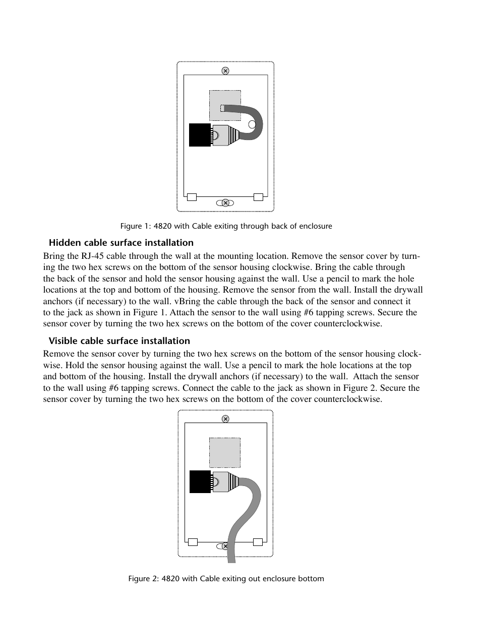 Hidden cable surface installation, Visible cable surface installation | Phonetics IMS-4000 User Manual | Page 120 / 166