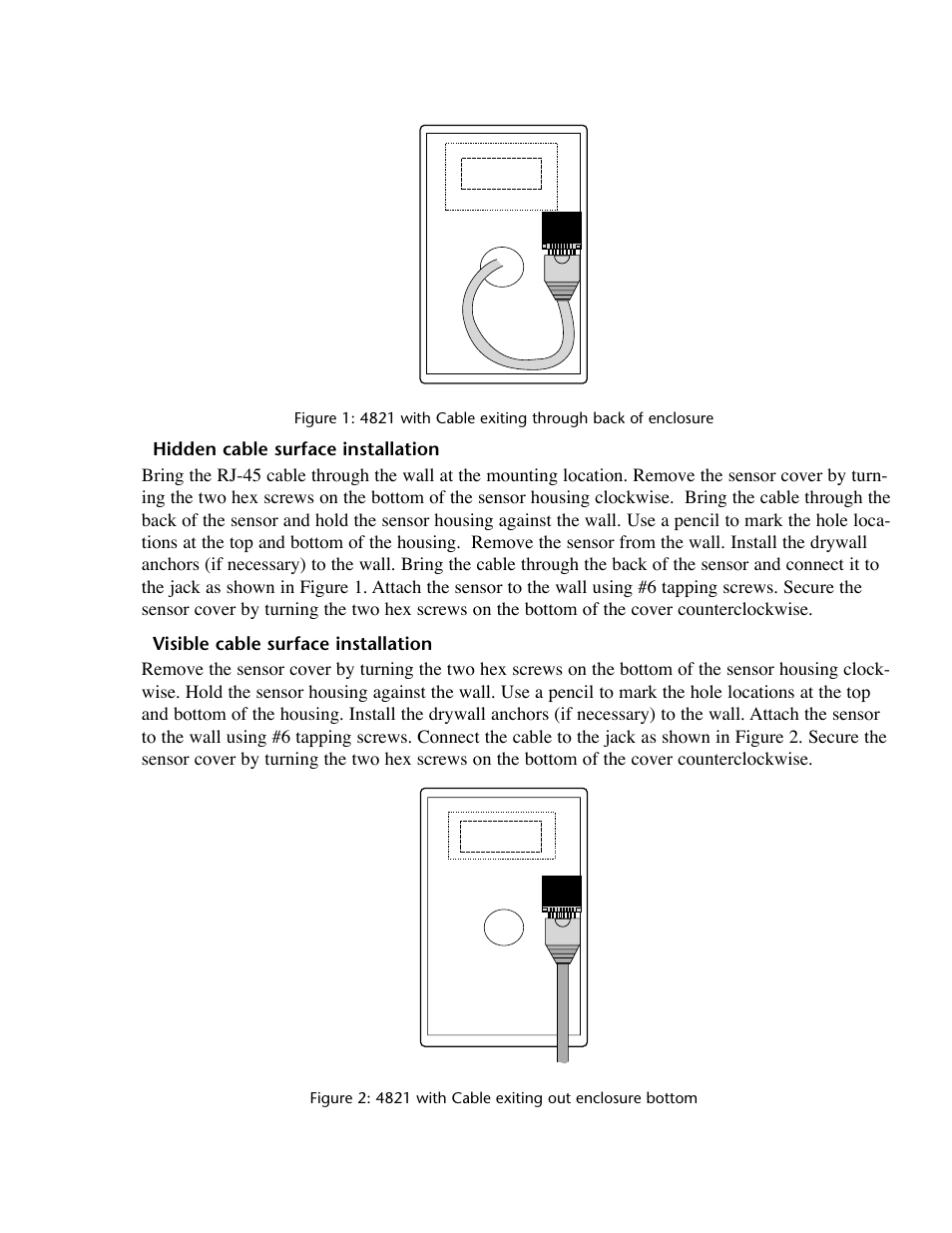 Hidden cable surface installation, Visible cable surface installation | Phonetics IMS-4000 User Manual | Page 123 / 166