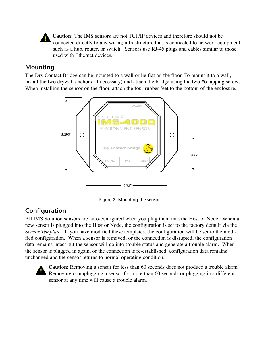 Mounting, Configuration, Mounting configuration | Phonetics IMS-4000 User Manual | Page 132 / 166