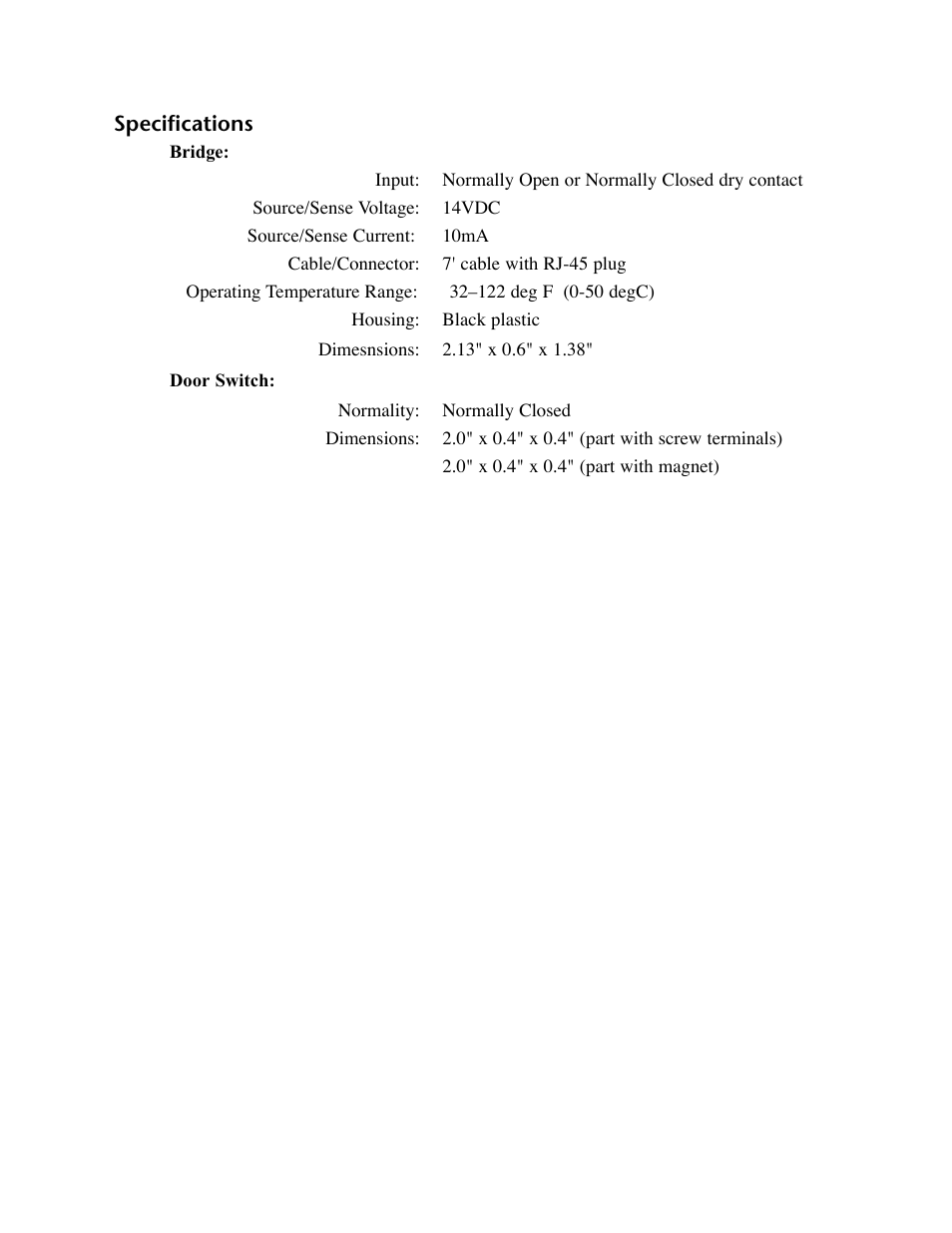 Specifications | Phonetics IMS-4000 User Manual | Page 139 / 166