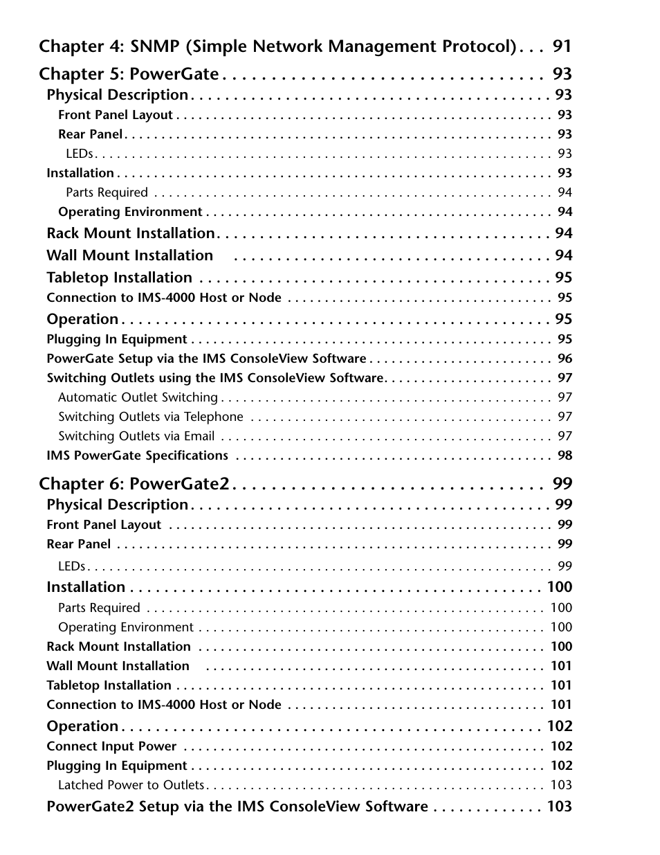 Chapter 6: powergate2 | Phonetics IMS-4000 User Manual | Page 14 / 166